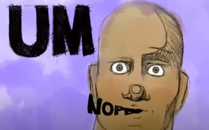 Um, Nope - a Digital Graphics and Cartoon Artowrk by Kerry Eddy